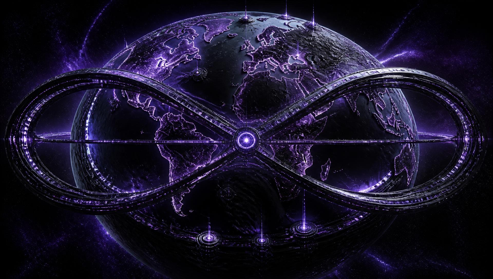 Violet PangeaIXI network globe